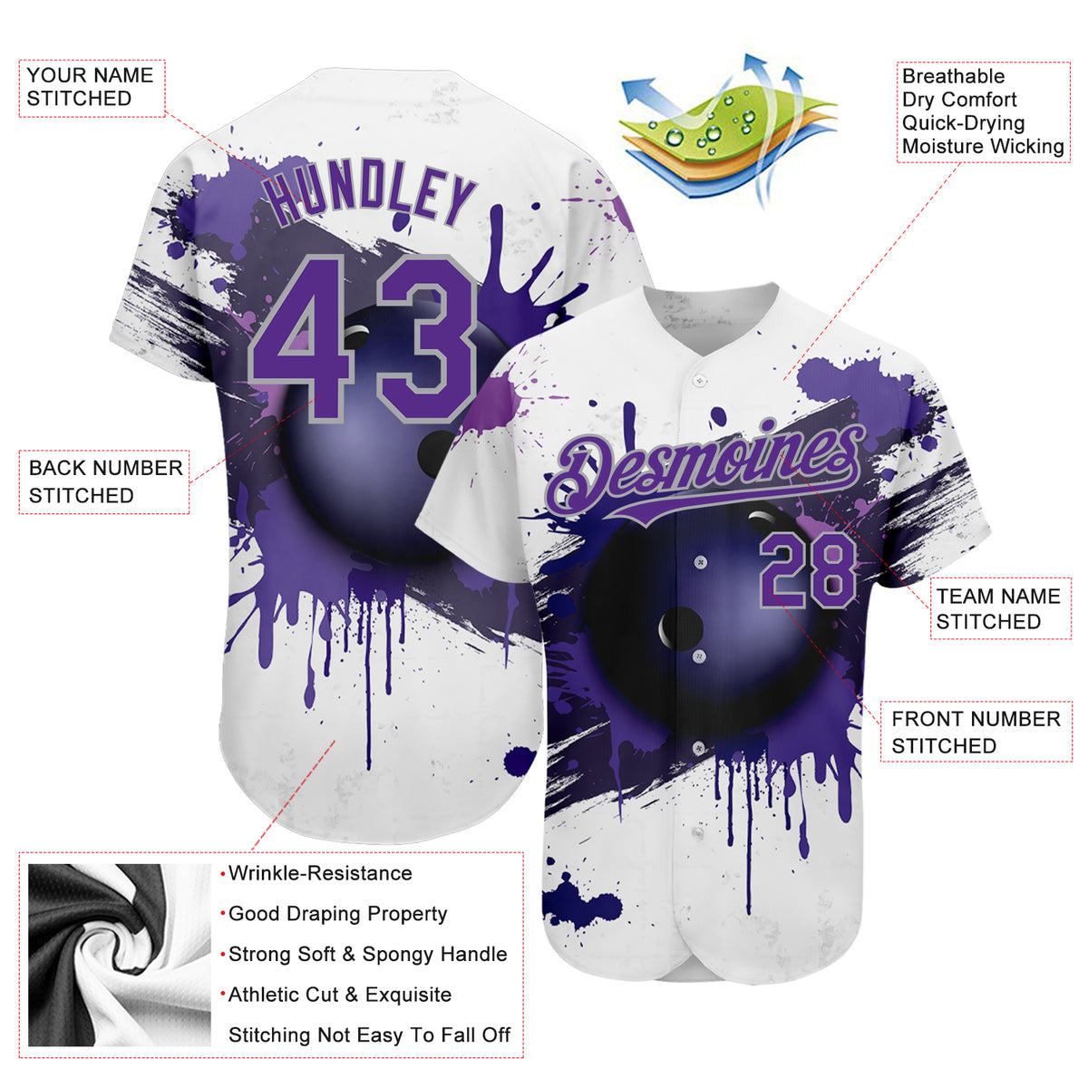 Cheap Custom Black Gold 3D Pattern Design Bowling Authentic Baseball Jersey  Free Shipping – CustomJerseysPro