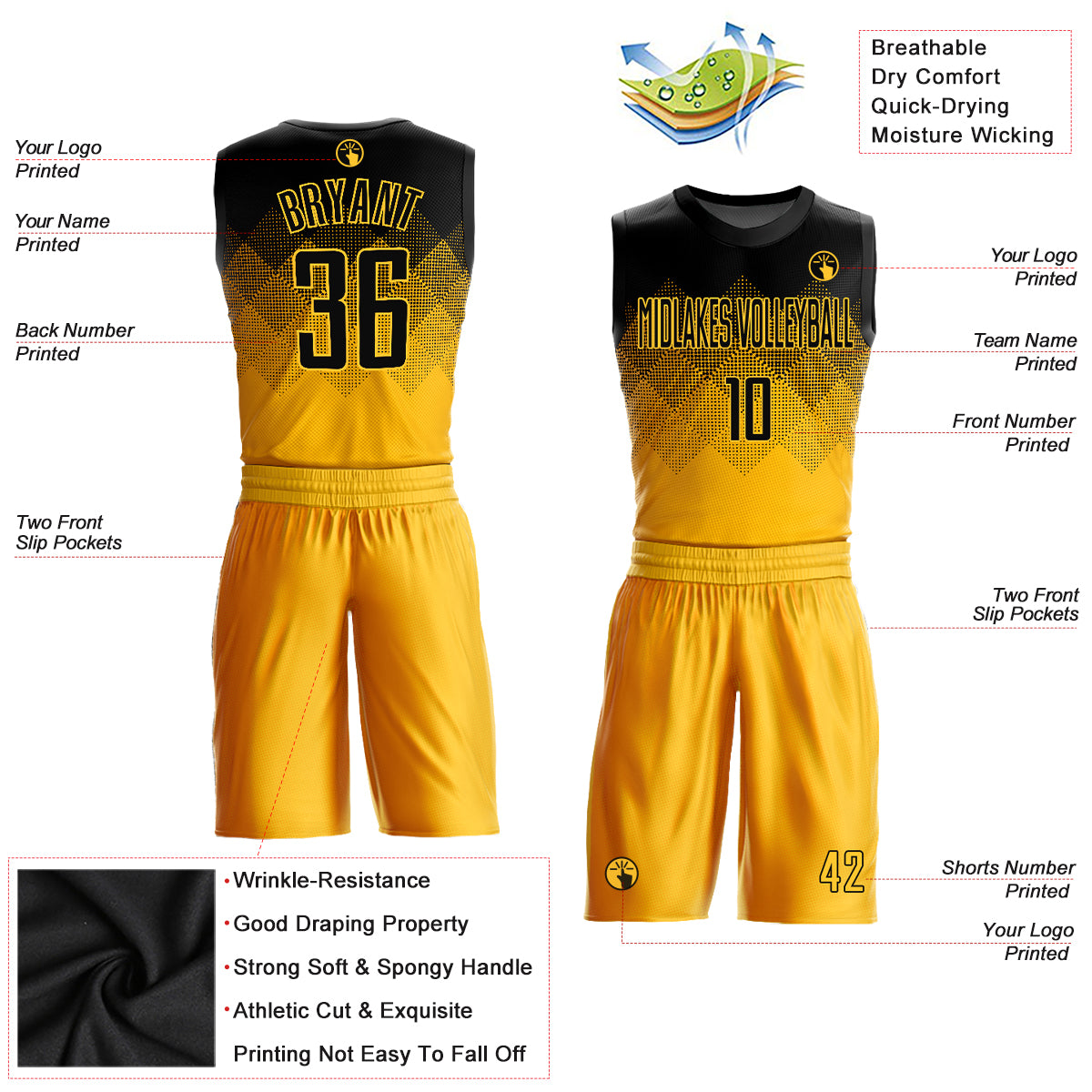 Custom Men's Basketball Jerseys Fully Sublimated Printed