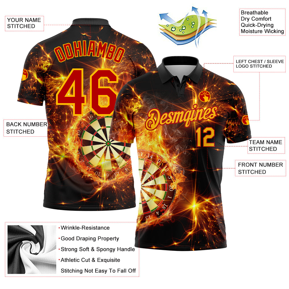 Cricket Jersey Design Black with yellow