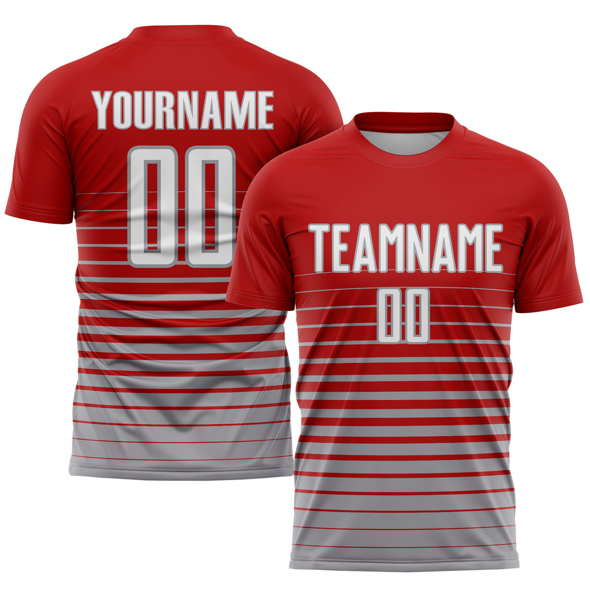 Source New Design Red White Stripe Style Soccer Jersey With Collar