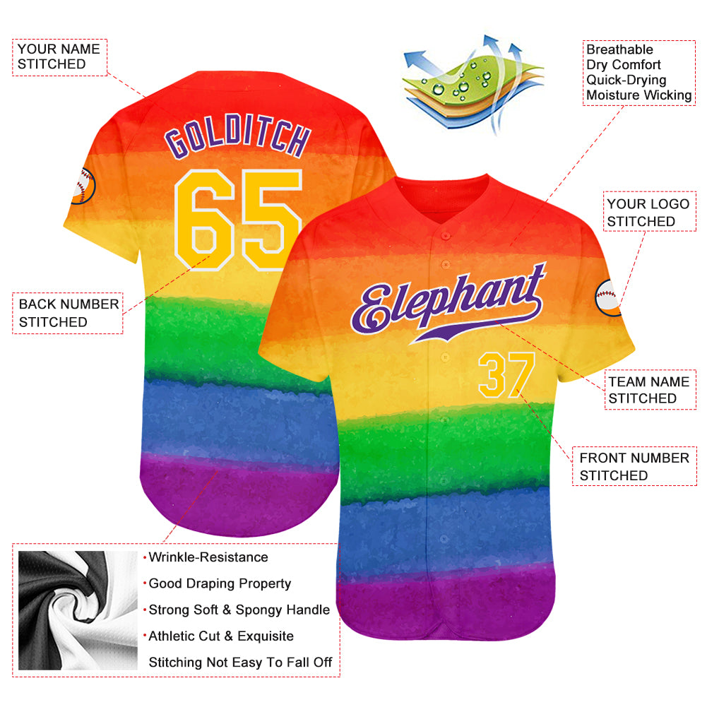 Love Is Love Rainbow Baseball Jersey Gift - Jomagift