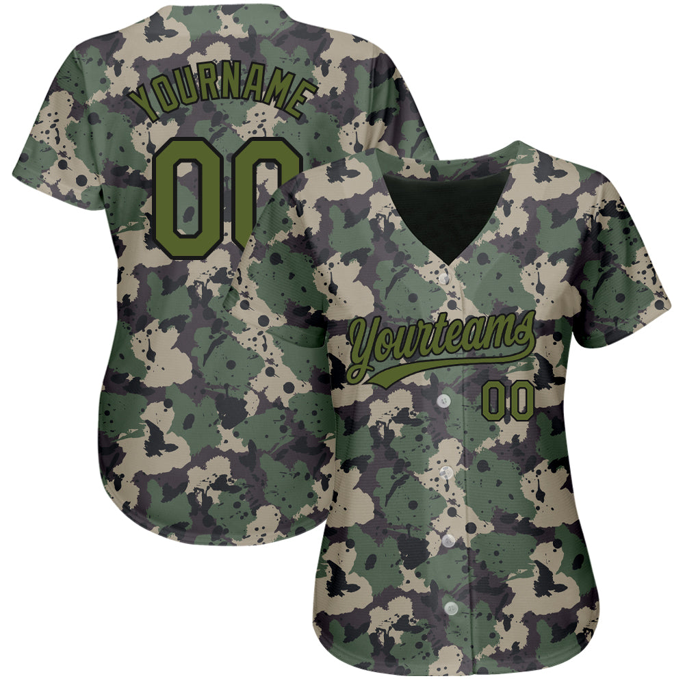 Cheap Custom Camo Black-Cream 3D Printing Authentic Baseball Jersey Free  Shipping – CustomJerseysPro