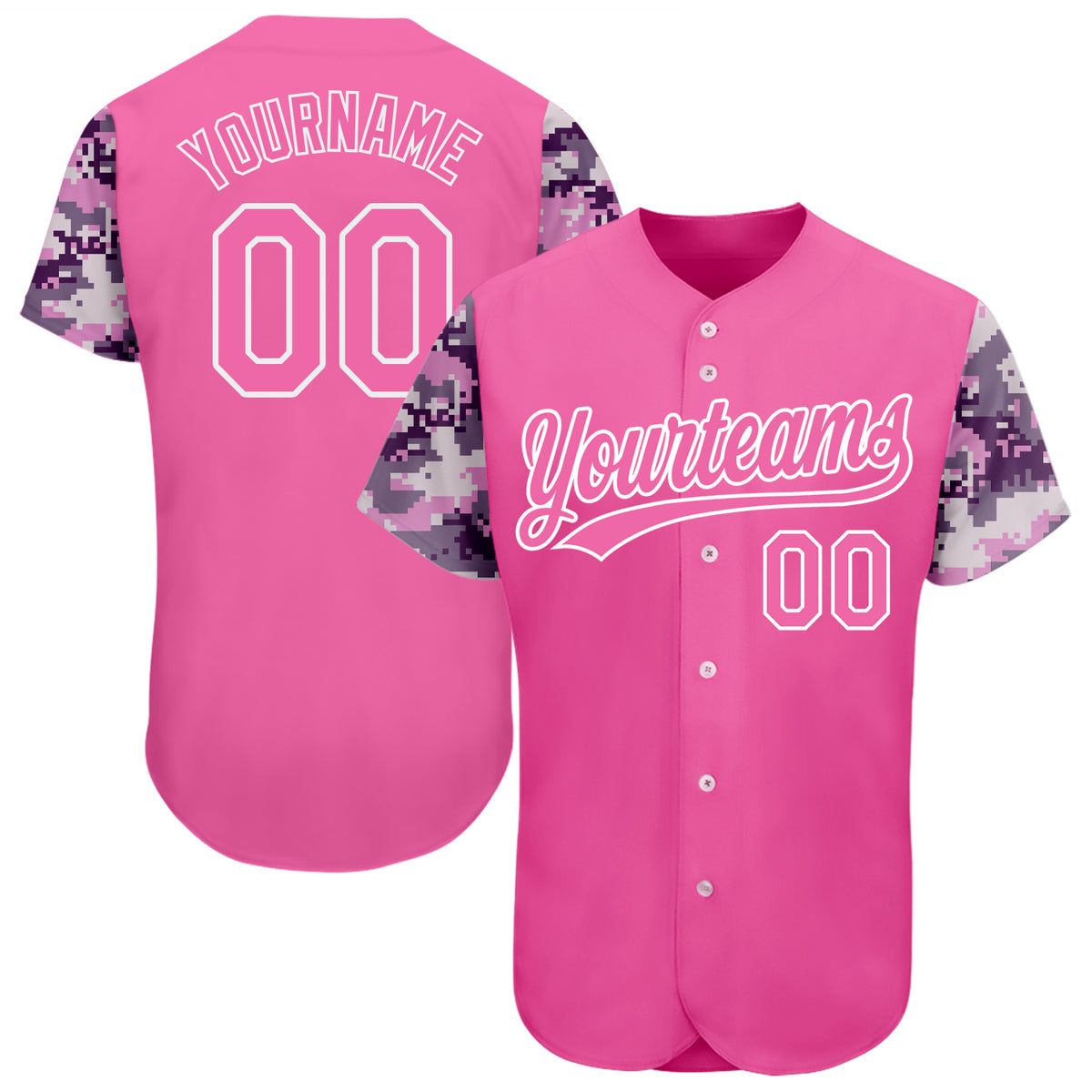 Pink Camo Baseball Jersey - The Buried Large