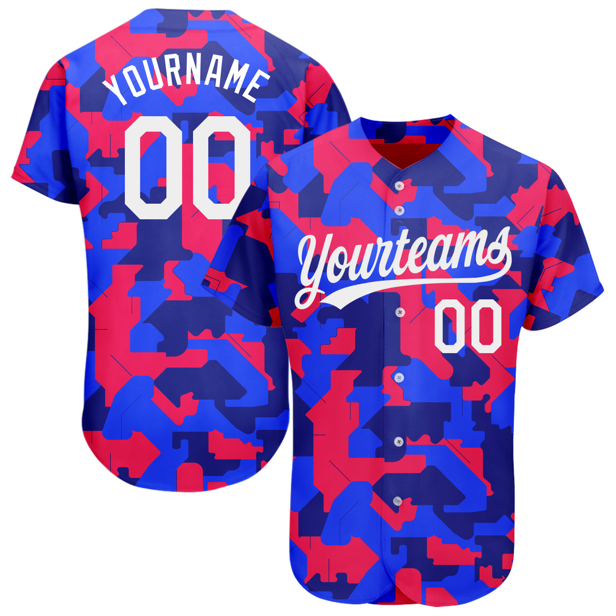 Cheap Custom Camo Royal-Red Authentic Baseball Jersey Free Shipping –  CustomJerseysPro