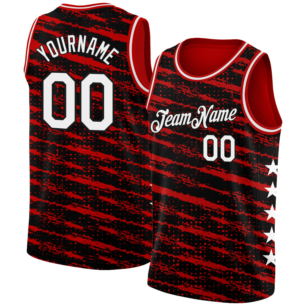 Cheap Custom Red Black-White Round Neck Sublimation Basketball Suit Jersey  Free Shipping – CustomJerseysPro