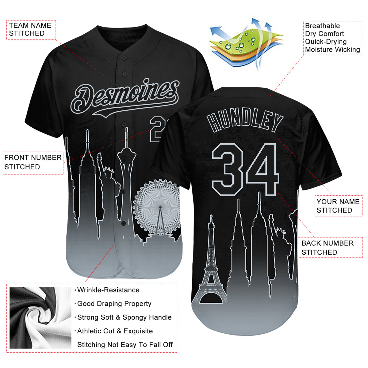 Cheap Custom White Silver-Black Authentic Baseball Jersey Free Shipping –  CustomJerseysPro