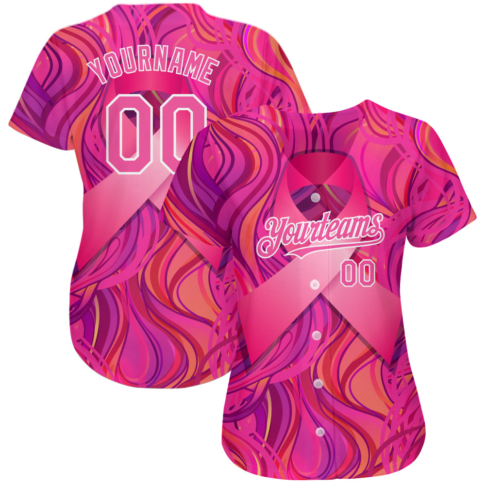 Cheap Custom 3D Pattern Design Flamingo Authentic Baseball Jersey Free  Shipping – CustomJerseysPro