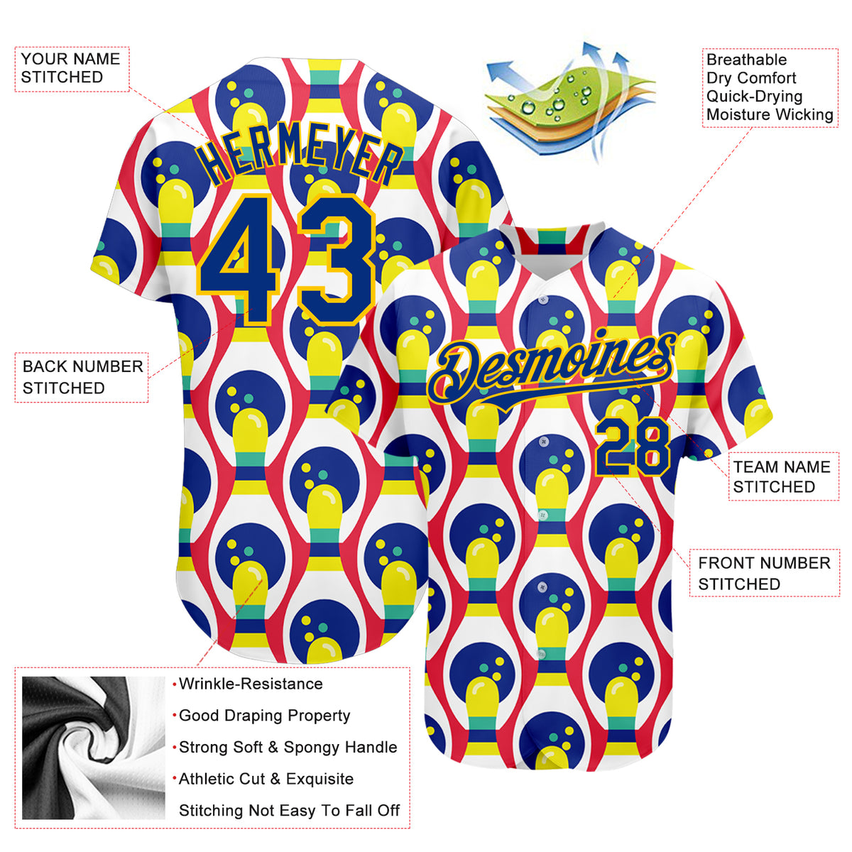 Cheap Custom Cardinal Yellow 3D Pattern Design Horse Authentic Baseball  Jersey Free Shipping – CustomJerseysPro