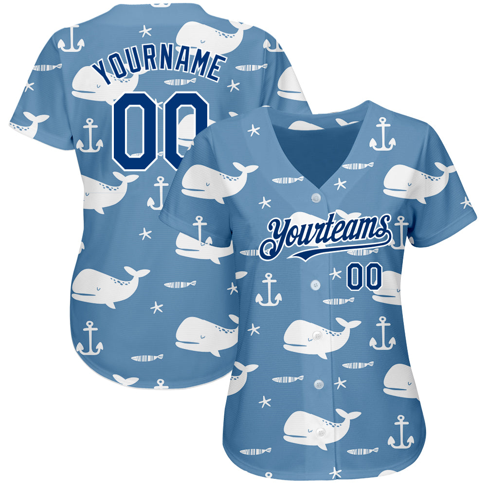 Navy No 7 Kansas City Baseball Jersey All-Over Printed 3D