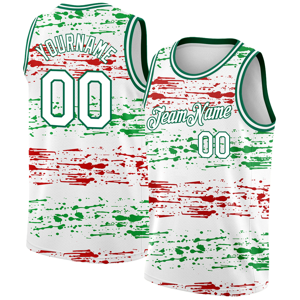 Cheap Custom Kelly Green Red-White 3D Mexico Watercolored Splashes Grunge  Design Authentic Basketball Jersey Free Shipping – CustomJerseysPro