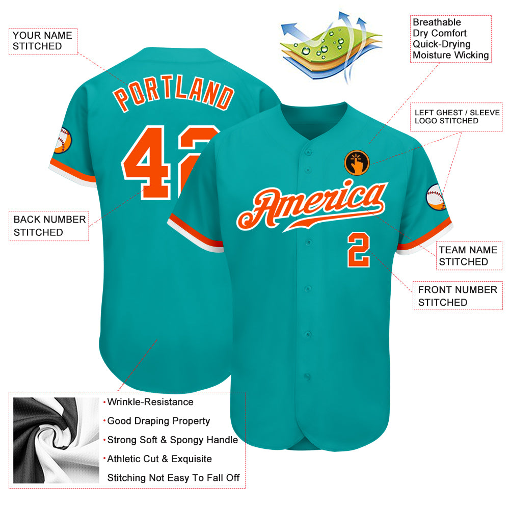 Nfl Miami Dolphins Custom Name Number Aqua Orange Trendy Hawaiian