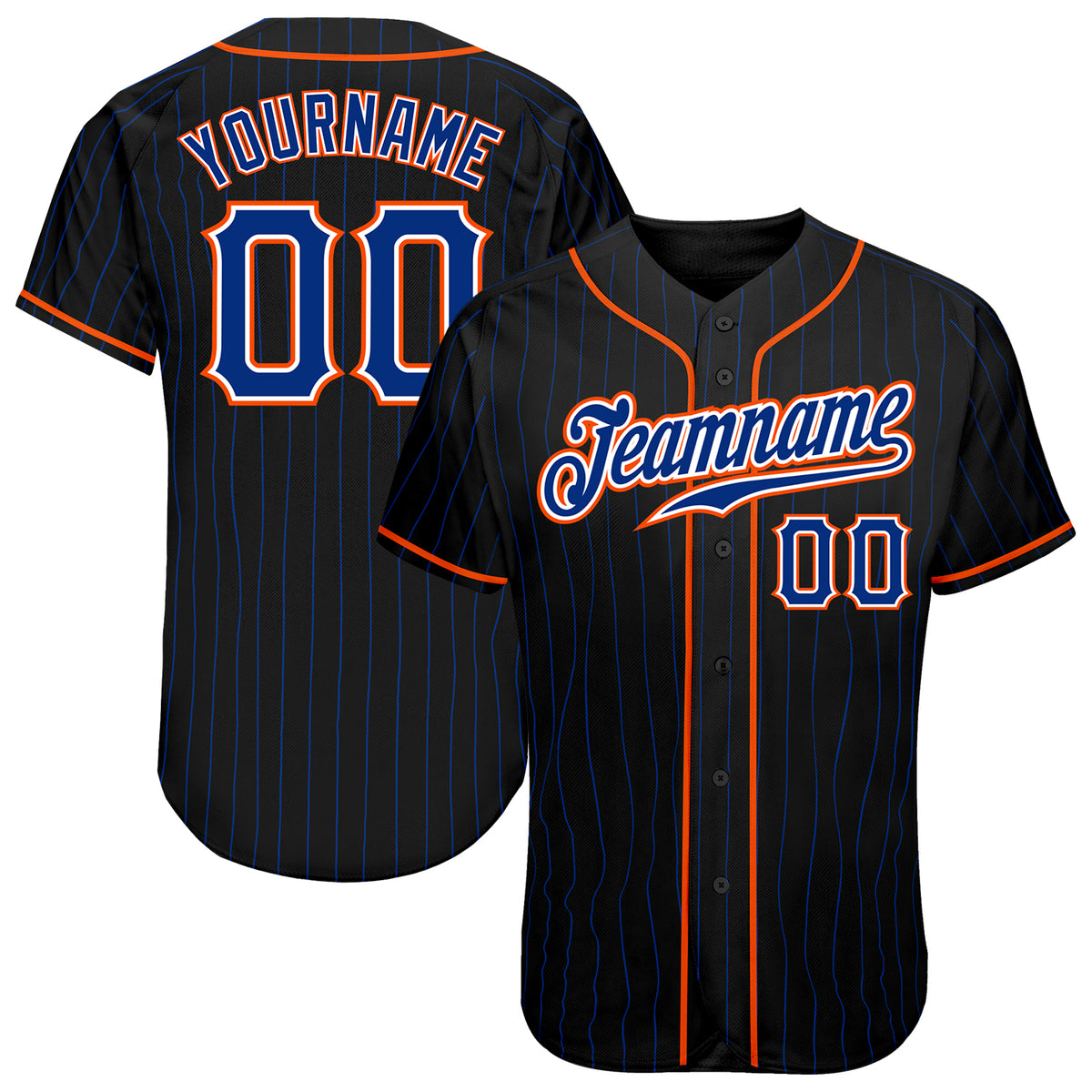 Cheap Custom Royal Royal-Orange Authentic Baseball Jersey Free Shipping –  CustomJerseysPro