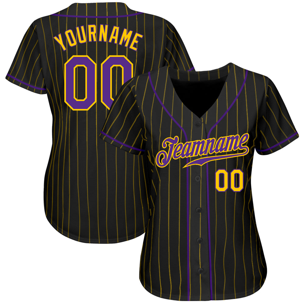 Cheap Custom Gold Purple-Black Authentic Sleeveless Baseball Jersey Free  Shipping – CustomJerseysPro