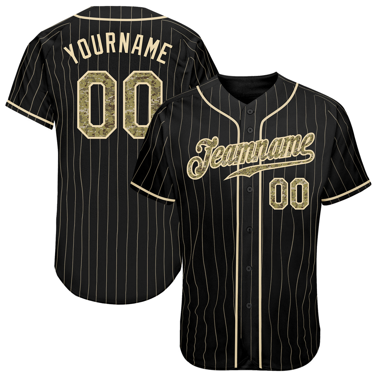 Cheap Custom Camo Black-Cream 3D Printing Authentic Baseball Jersey Free  Shipping – CustomJerseysPro