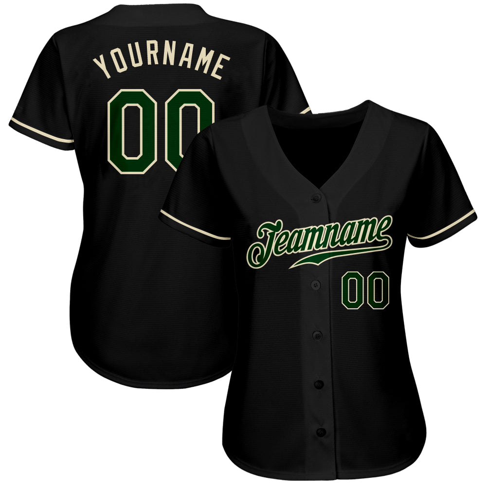 Custom Olive City Cream Pinstripe Black Authentic Salute To Service  Baseball Jersey Discount