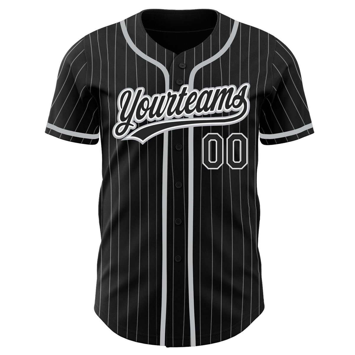 Custom Black White-Gray Baseball Jersey – CustomJerseysPro