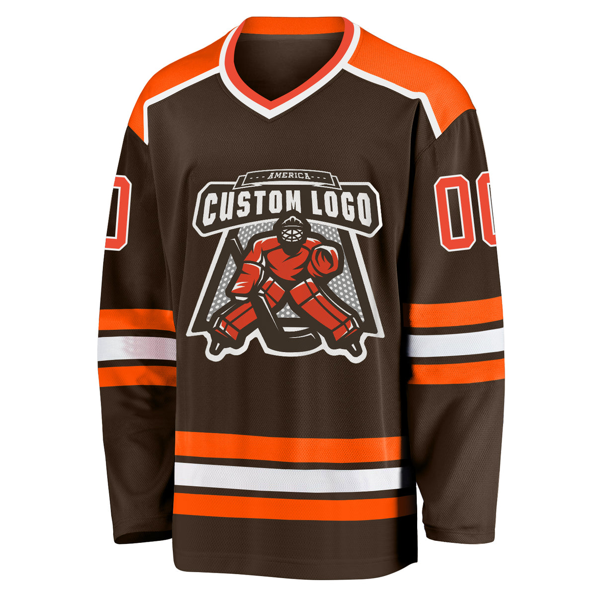 Custom Aqua Orange-White Hockey Jersey Free Shipping – Fiitg