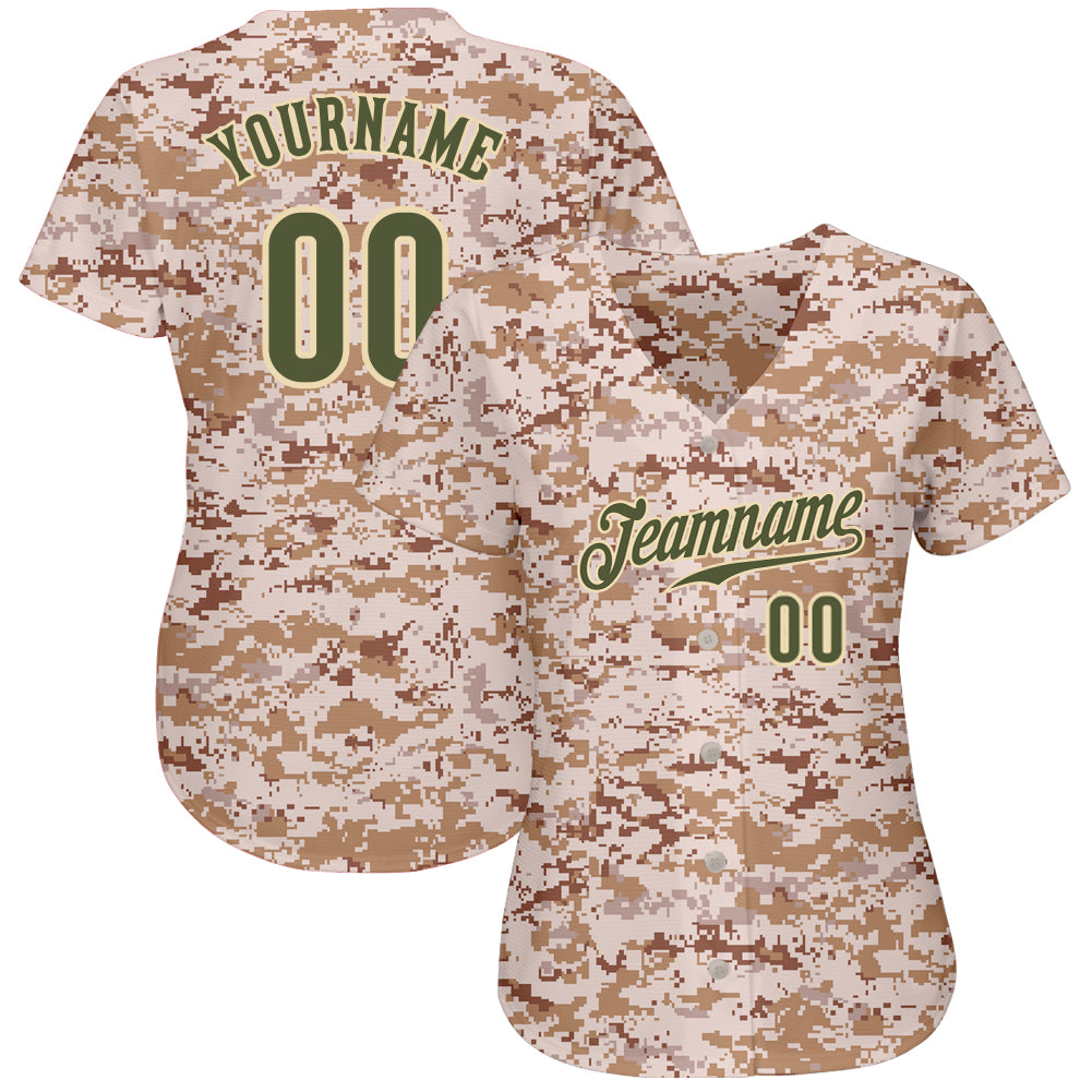 Sale Build Khaki Baseball Authentic Olive Salute To Service Jersey Camo –  CustomJerseysPro