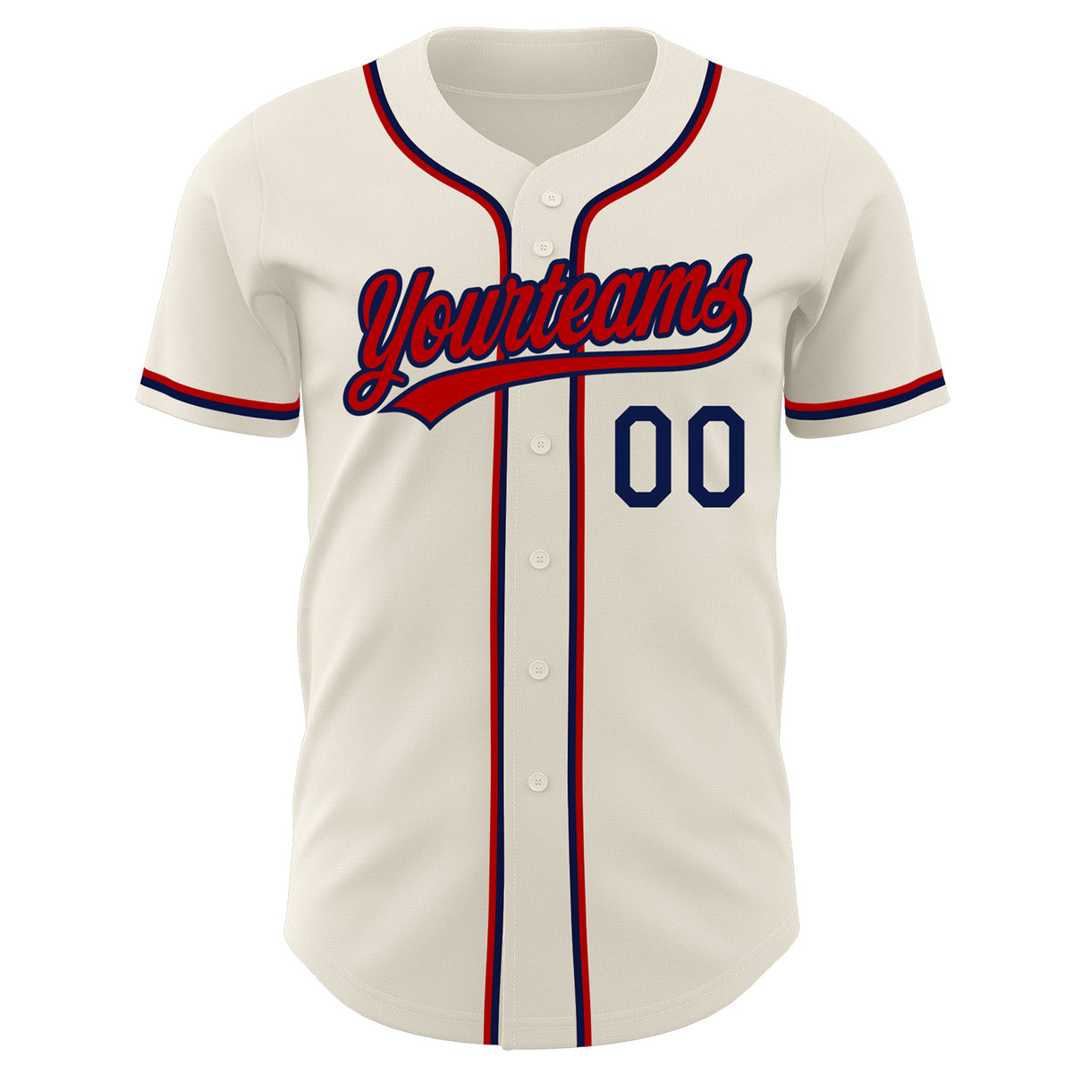 Atlanta Braves Custom Name Number Flex Base Baseball Jersey Red