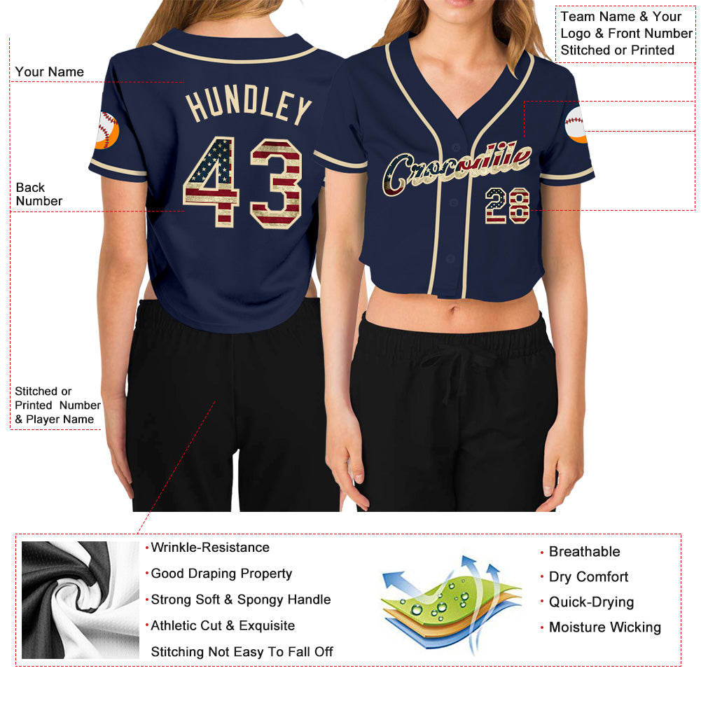 Custom Women's Baseball Style Jersey L