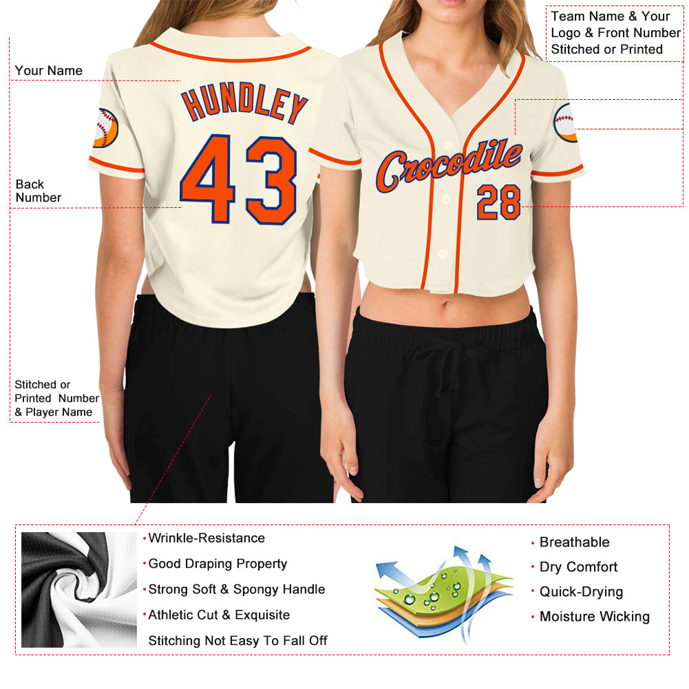 Customized Moisture Wicking Baseball Jersey with Team Name, Player Name and Your Numbers