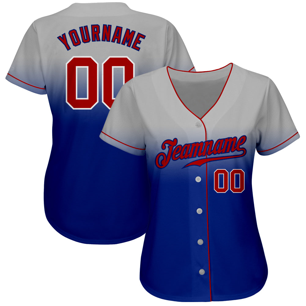 Custom Cream Red-Royal Baseball Jersey – CustomJerseysPro