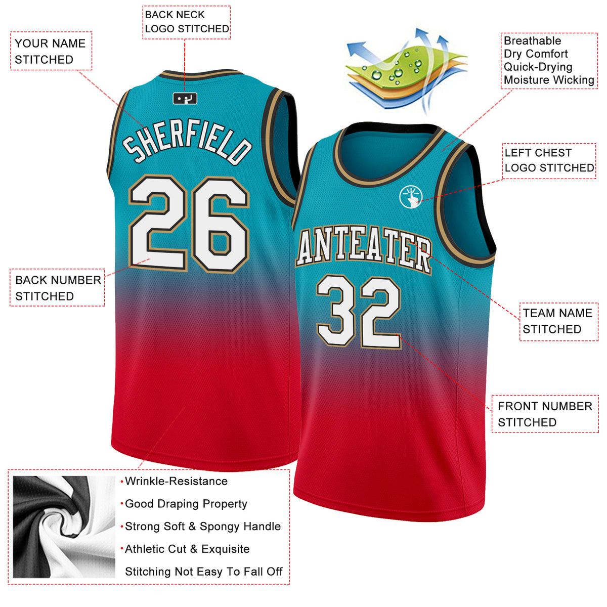 Cheap Custom Teal Olive-White Authentic Throwback Basketball