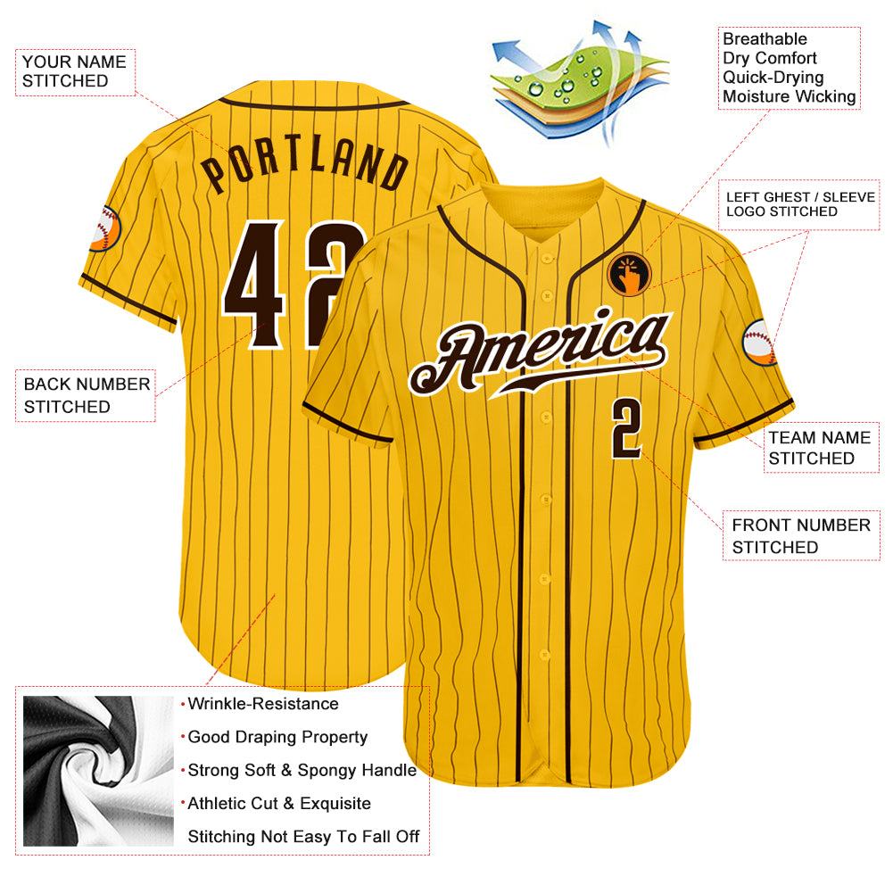 Custom Padres Jersey | Brown Stitch Baseball