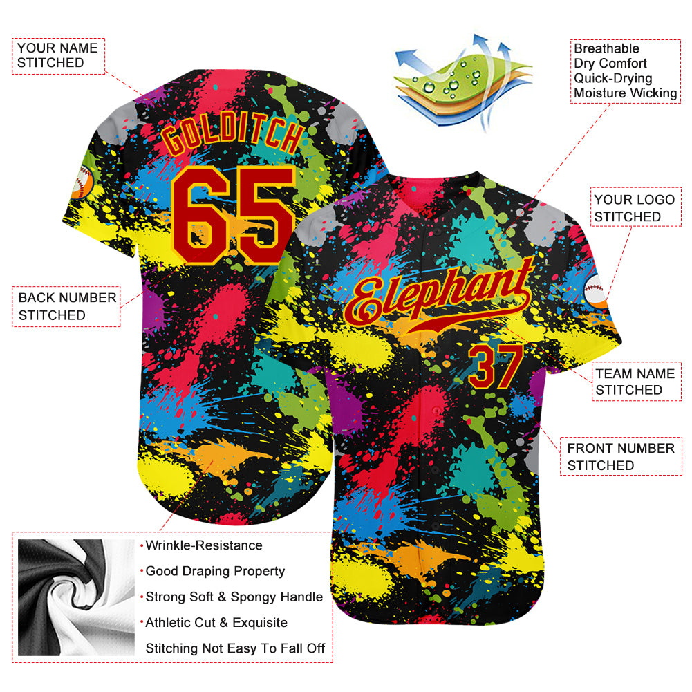 Custom Graffiti Pattern White-Royal 3D Tommy Authentic Baseball Jersey Women's Size:2XL