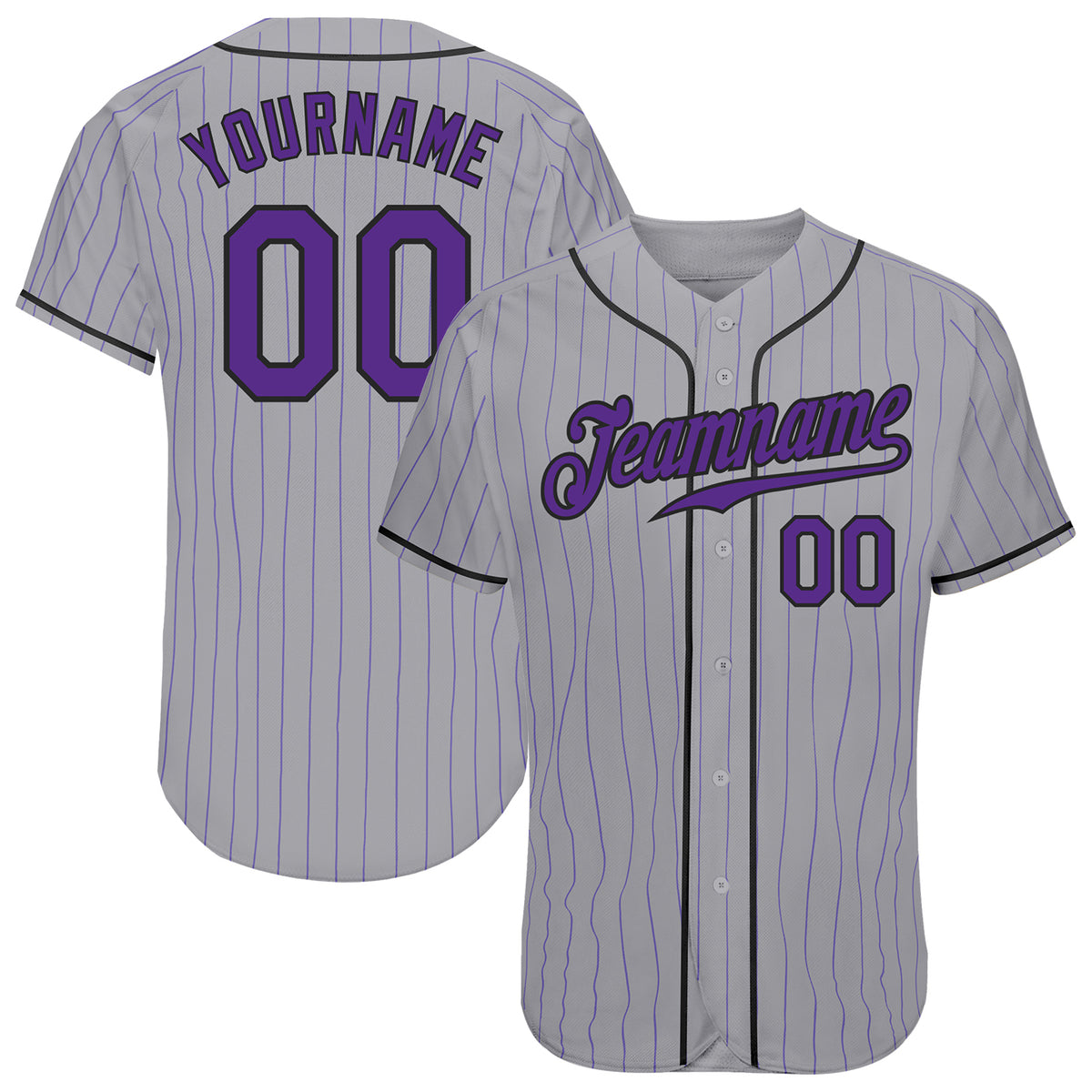 Cheap Custom Black Gray-Purple Authentic Sleeveless Baseball