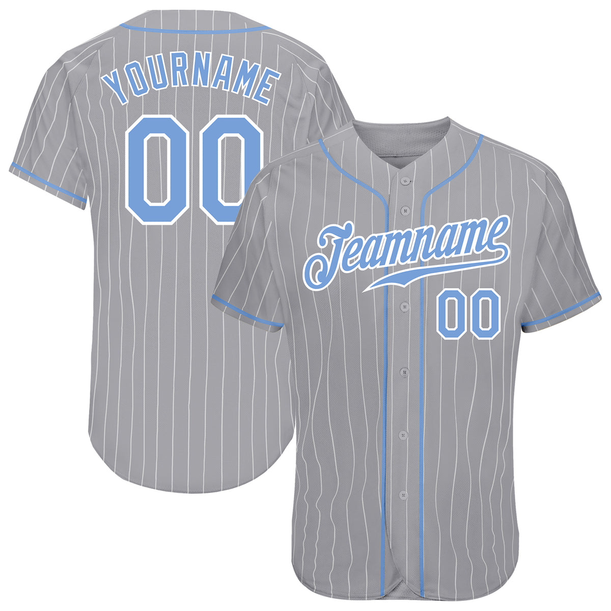 Custom Navy White Strip White-Gray Authentic Baseball Jersey Discount