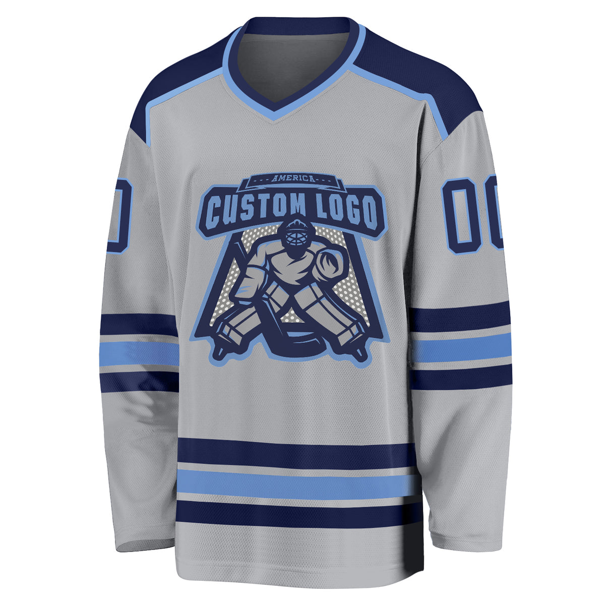 Custom Blue Gold-White Hockey Jersey Women's Size:M