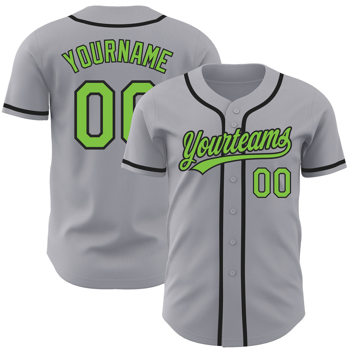 Cheap Custom Neon Green Gold-Black Authentic Fade Fashion Baseball Jersey  Free Shipping – CustomJerseysPro