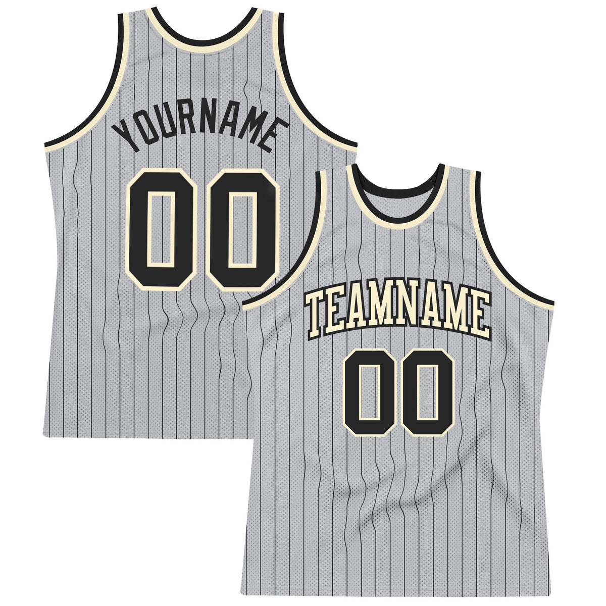 Cheap Custom Cream Gray Pinstripe Green Authentic Basketball Jersey Free  Shipping – CustomJerseysPro