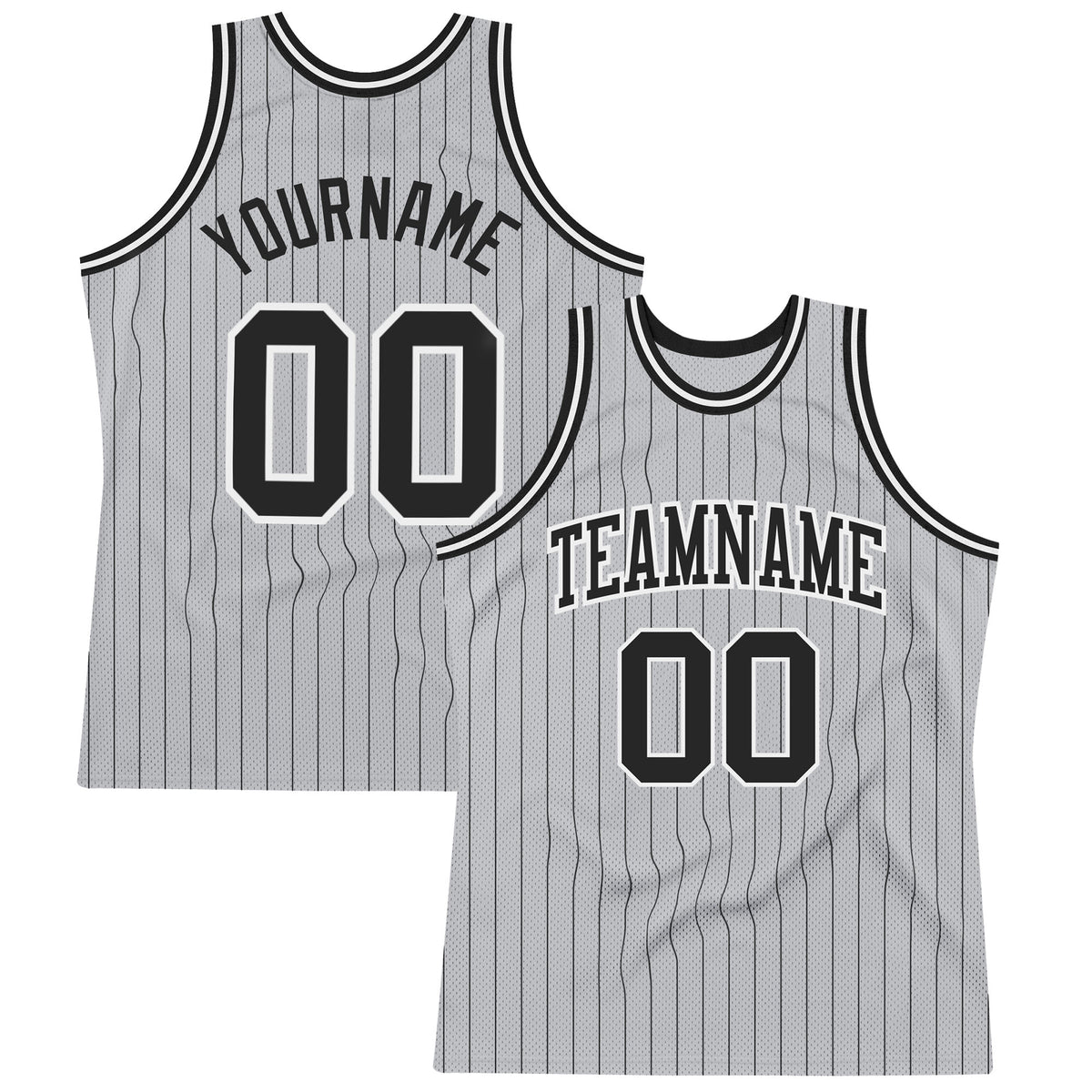 Cheap Custom Black White Pinstripe Black-White Authentic Basketball Jersey  Free Shipping – CustomJerseysPro