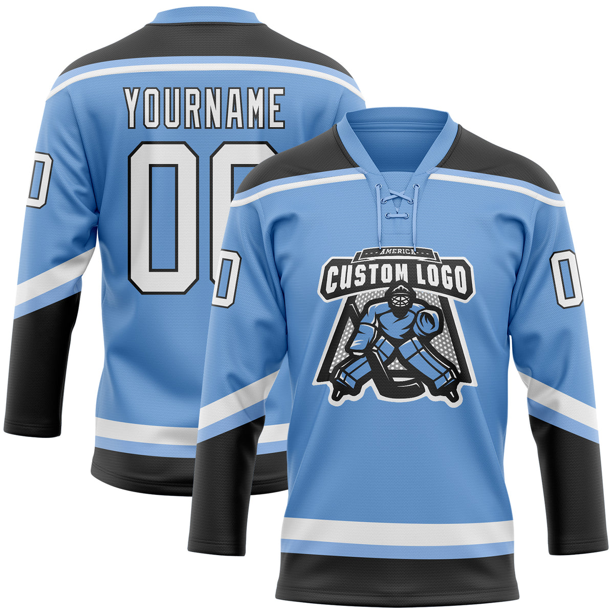 baby blue hockey jersey