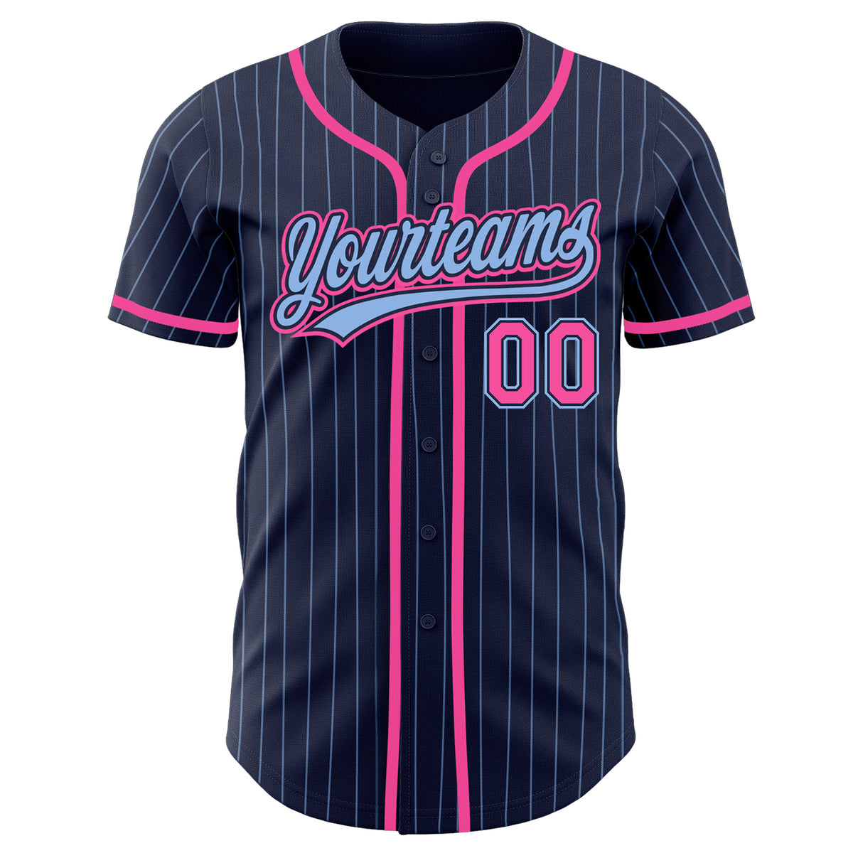 Custom Gray Pink Light Blue Custom Baseball Jerseys For Men & Women  JN1137_6617