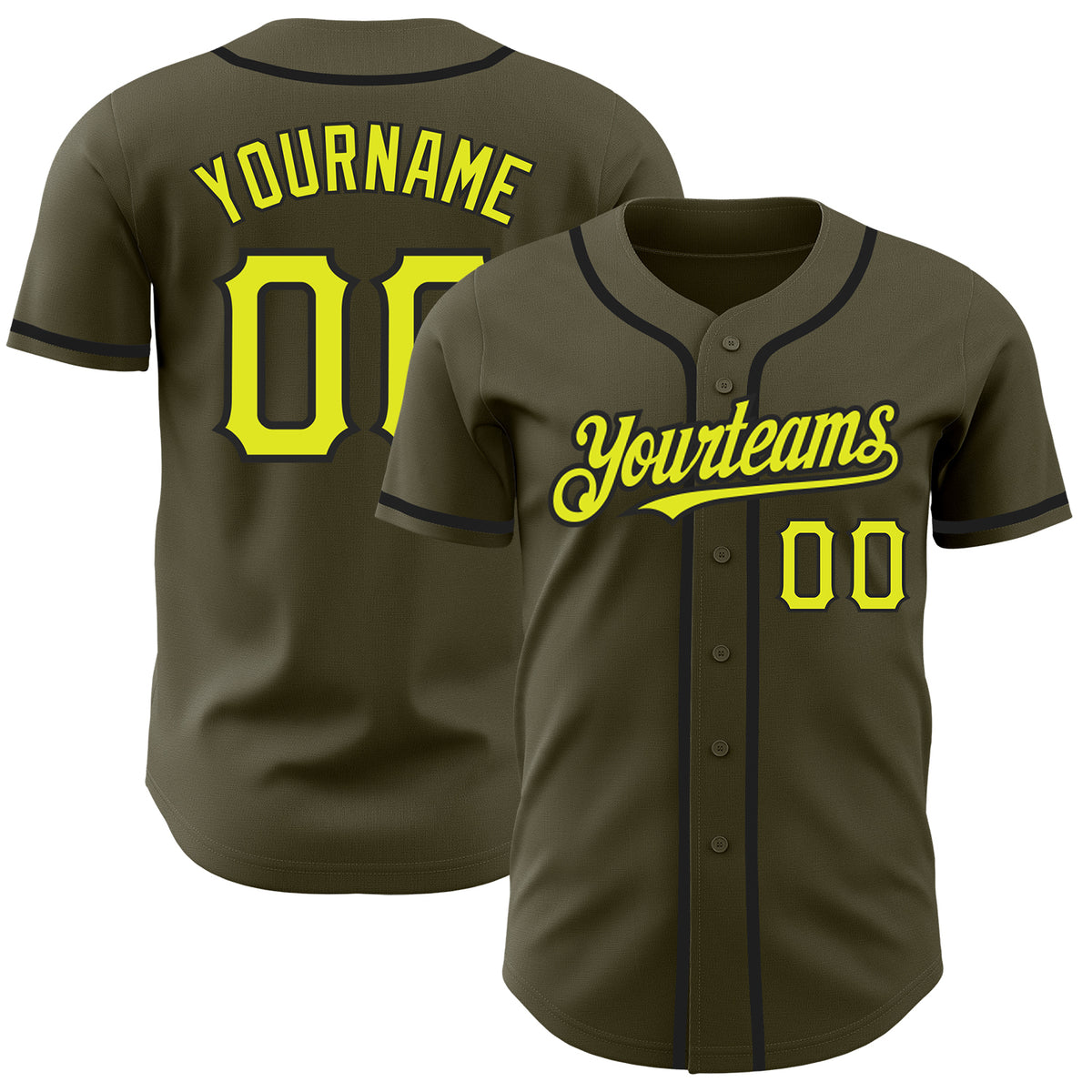 Black and yellow baseball 2024 jersey