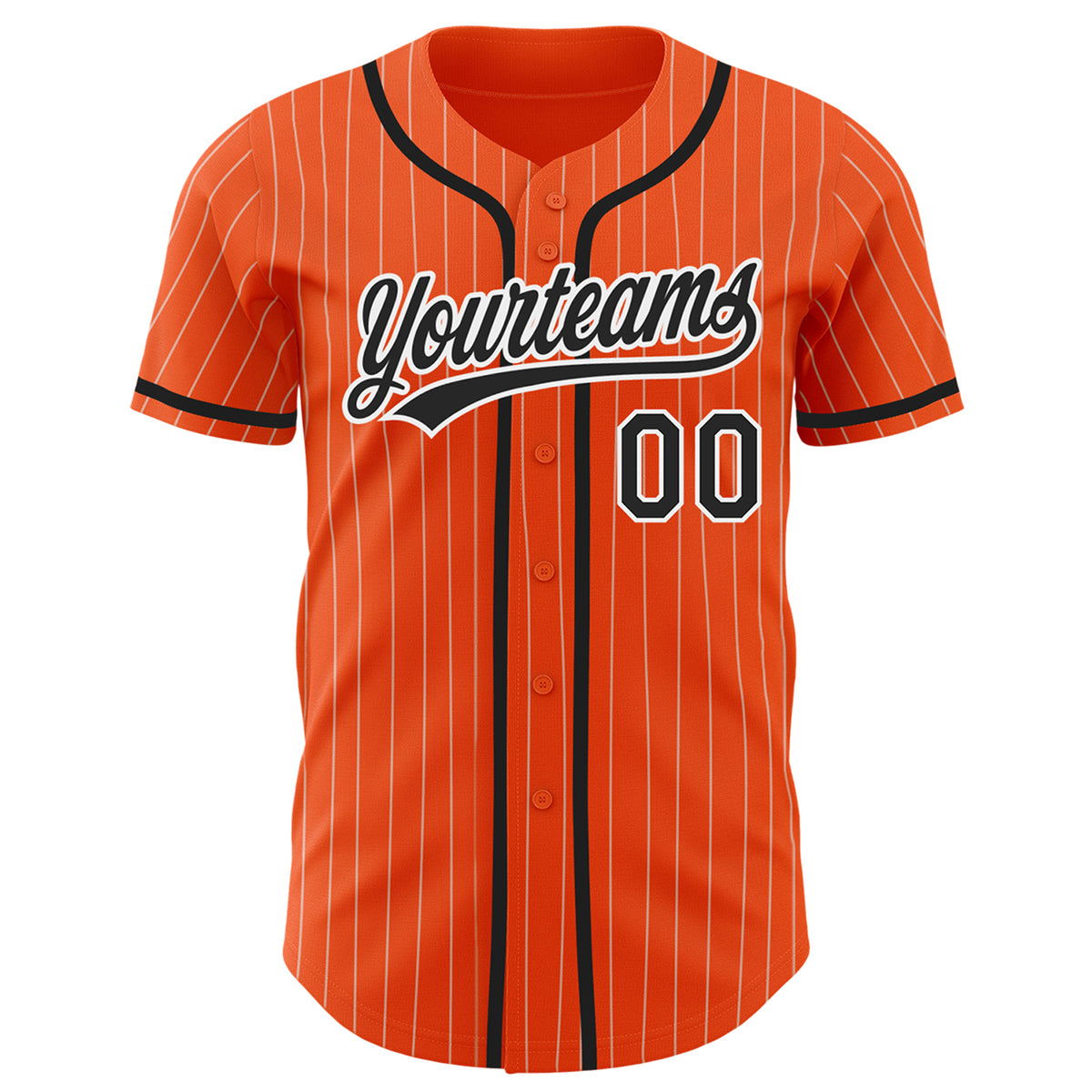 Cheap Custom Orange White Pinstripe Brown-White Authentic Baseball Jersey  Free Shipping – CustomJerseysPro