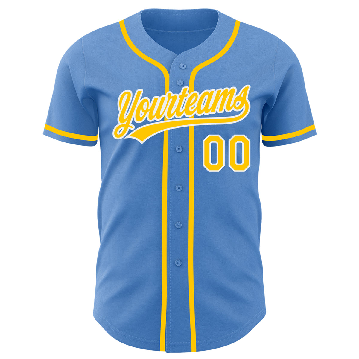 Custom Royal White-Light Blue Authentic Baseball Jersey – CustomJerseysPro