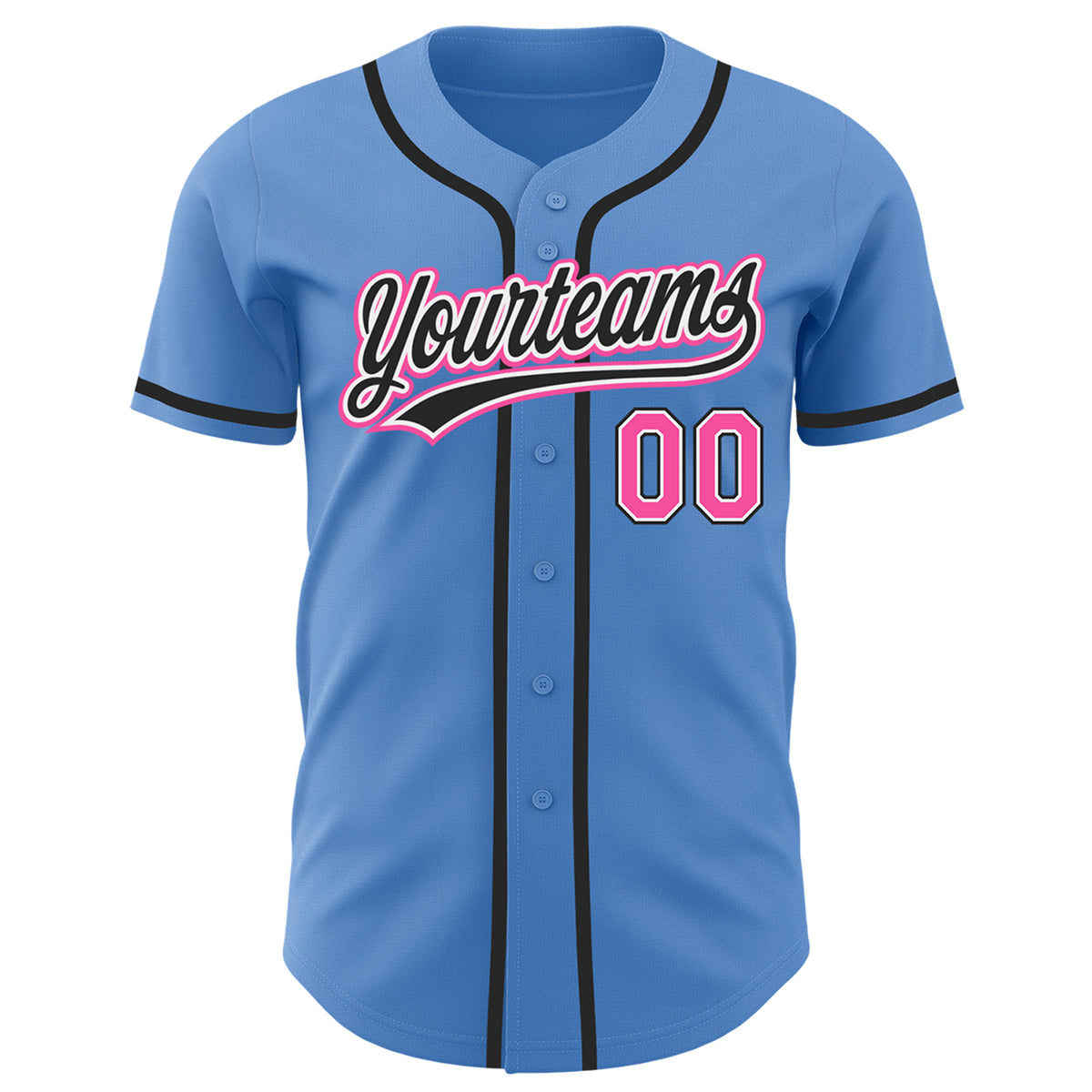 Cheap Custom Black Pink-Powder Blue Authentic Split Fashion Baseball Jersey  Free Shipping – CustomJerseysPro