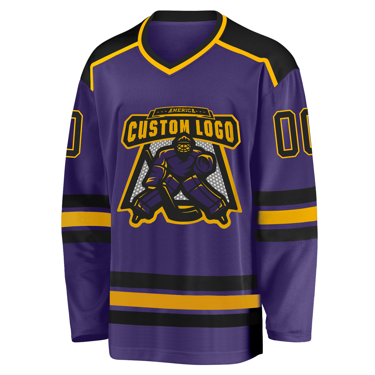 Cheap Custom Gray Purple-Gold Hockey Jersey Free Shipping – CustomJerseysPro