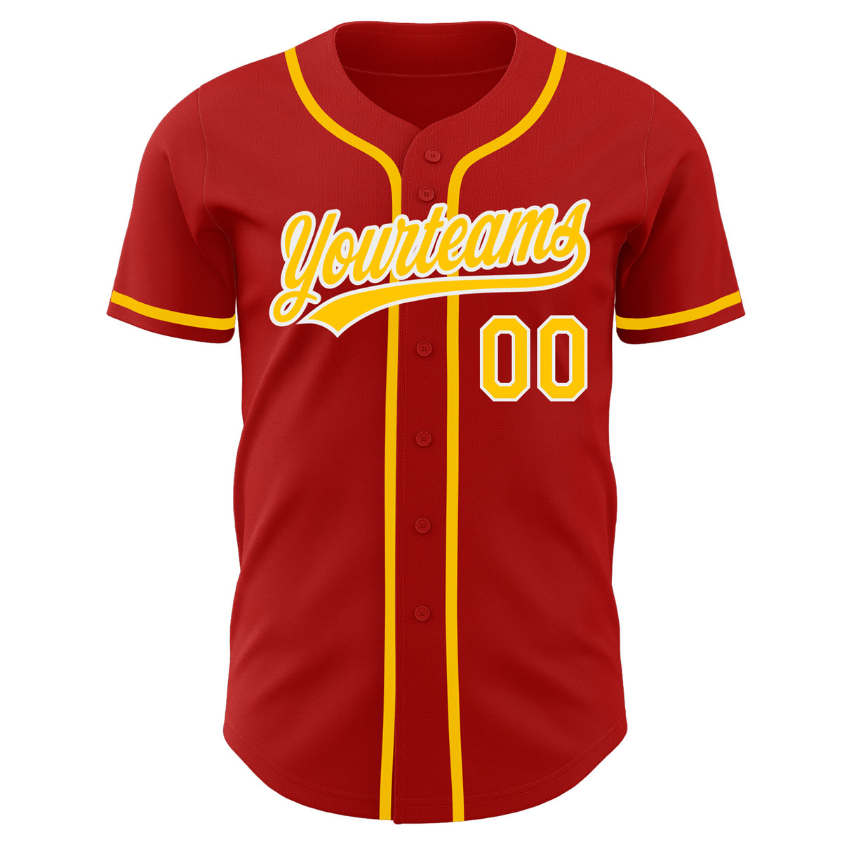 Cheap Custom Red Gold Strip Gold-White Authentic Baseball Jersey Free  Shipping – CustomJerseysPro