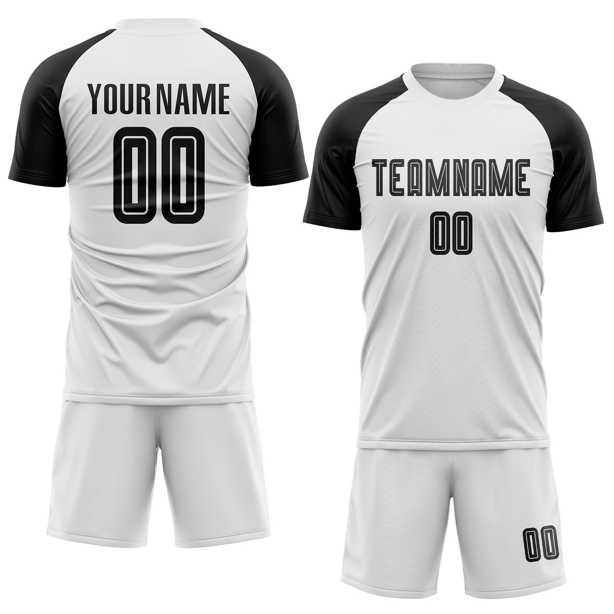 Cheap Custom White Black-Orange Sublimation Soccer Uniform Jersey Free  Shipping – CustomJerseysPro