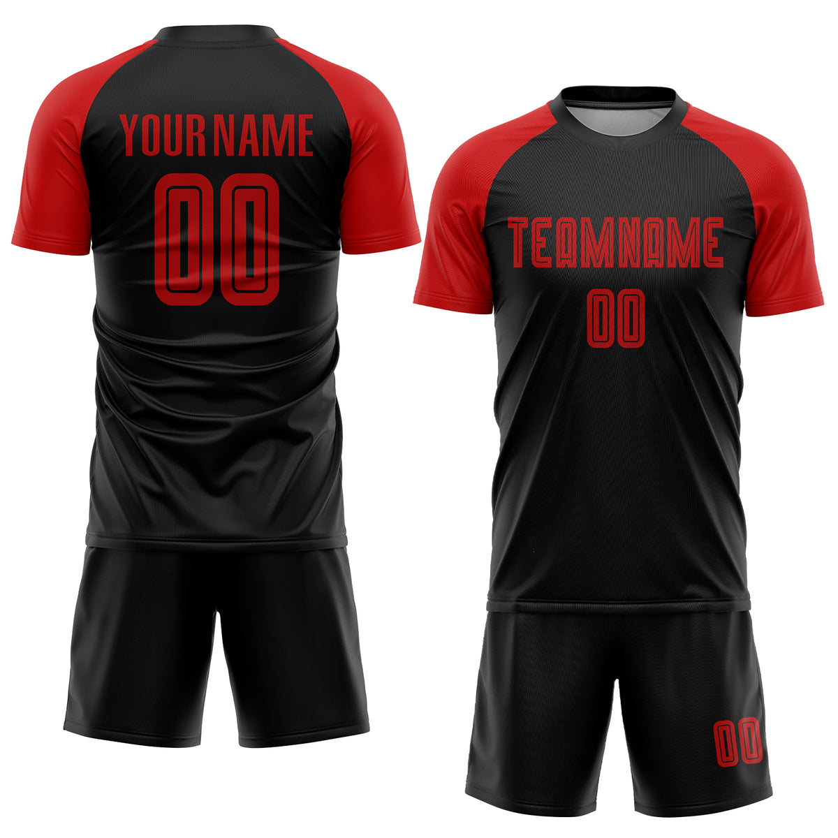 Source Custom 5XL Red Color Sublimation Design Cheap Soccer Uniform Set  Football Jersey Shirt on m.