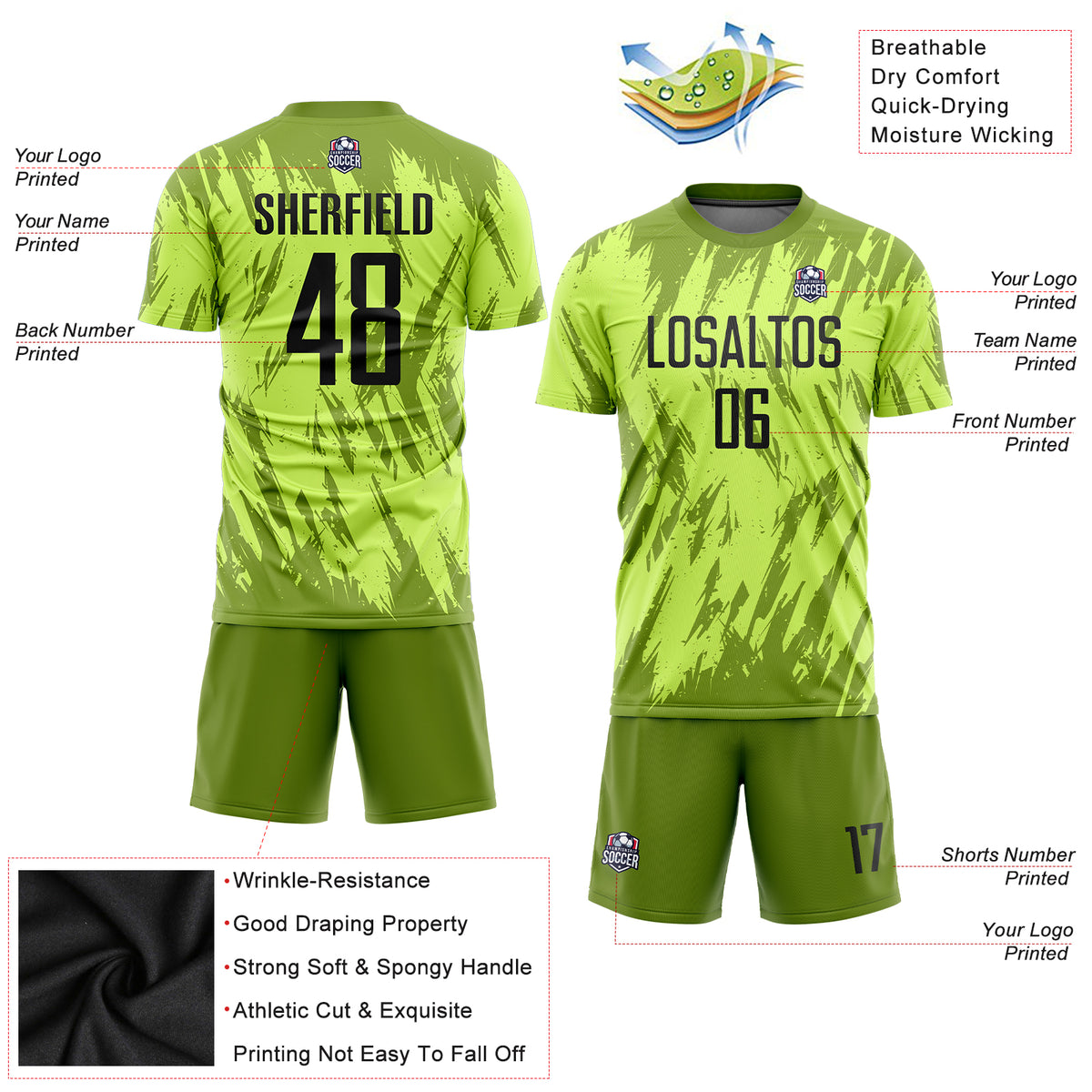 Cheap Custom Neon Green Gold-Royal Sublimation Brazilian Flag Soccer  Uniform Jersey Free Shipping – CustomJerseysPro