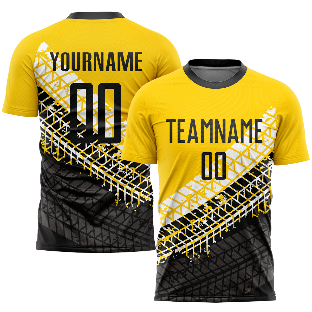 Cheap Custom Gold Black Sublimation Soccer Uniform Jersey Free Shipping –  CustomJerseysPro