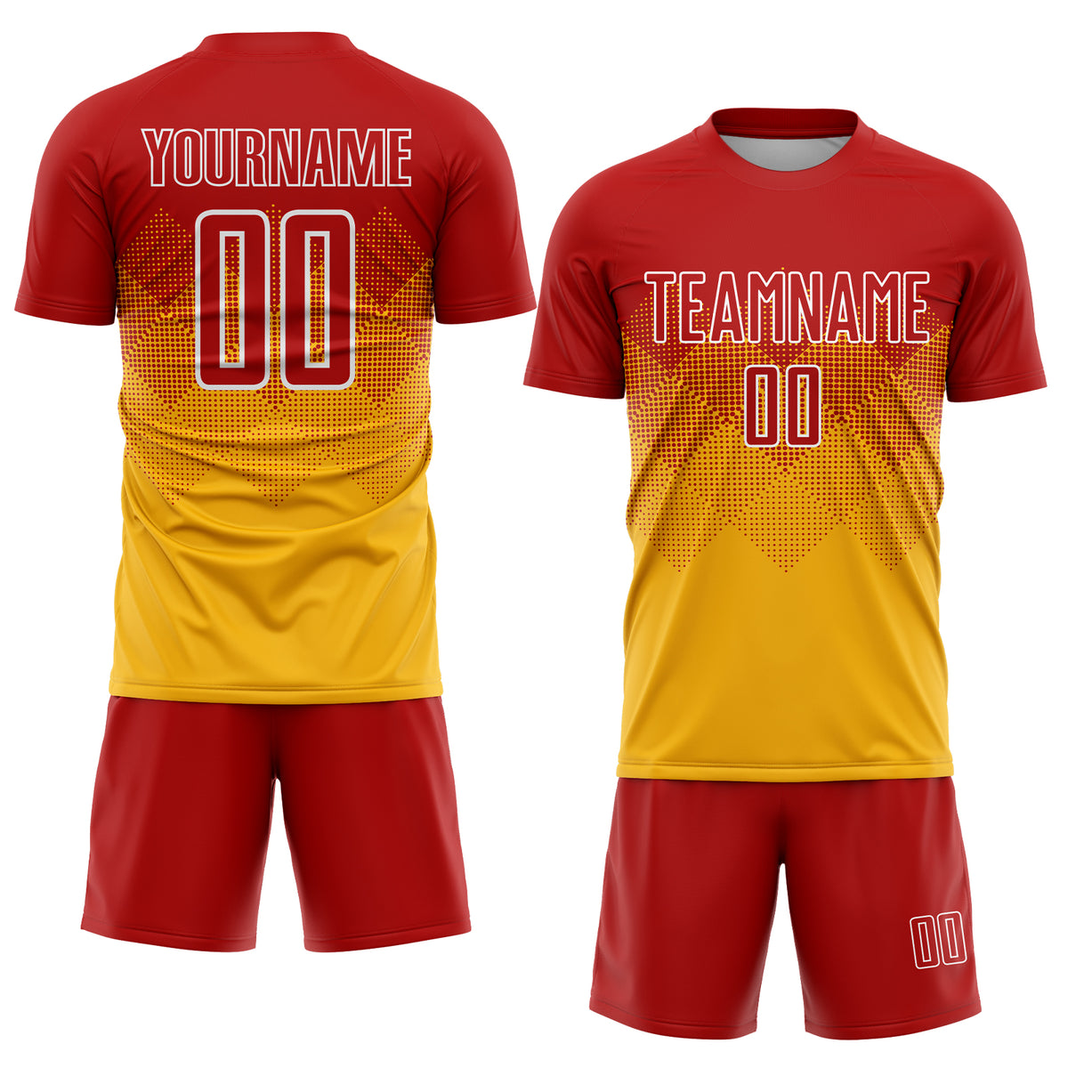 Custom Red White Sublimation Soccer Uniform Jersey Youth Size:120