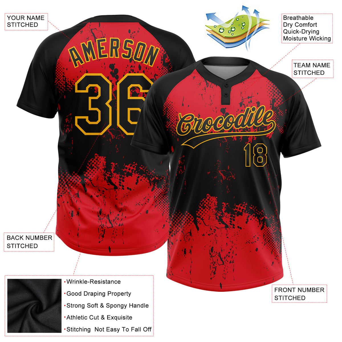 Sublimated Softball Jerseys, Script + Logo