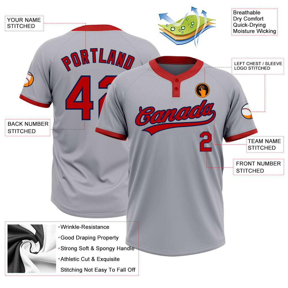 St. Lyouis Cardinals Customized Road Grey Jersey